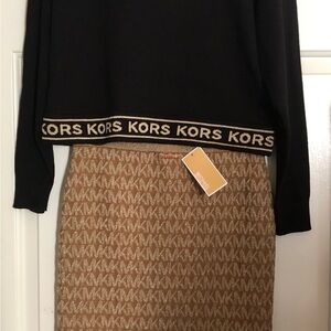 Micheal kore 2 pieces, top and skirt
